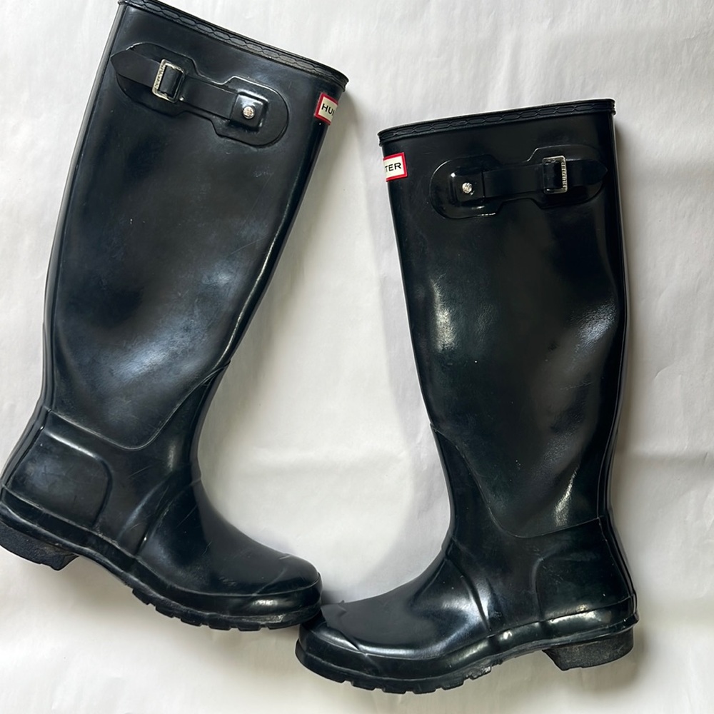 Black Hunter Boots SZ 9